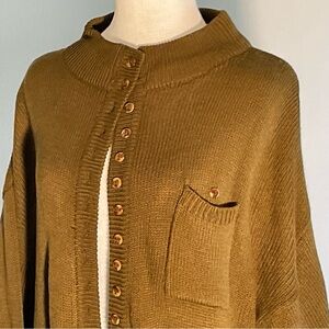 Venezia Size 18/20 Bronze Button-Up Cardigan 23 Buttons!